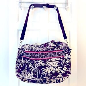 Vera Bradley Imperial Toile Tote/Purse/Overnight Bag, EUC, retired pattern